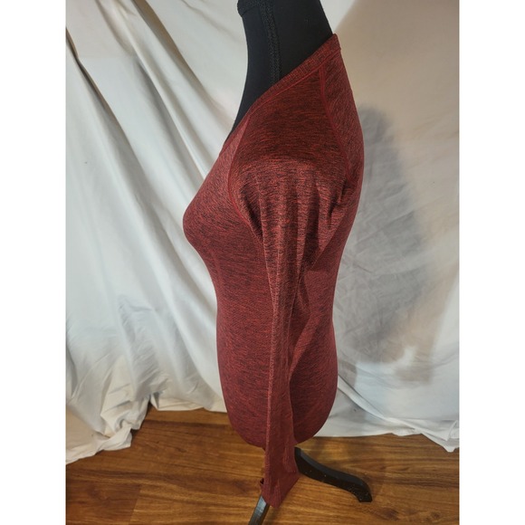 Lululemon Swiftly Tech Long Sleeve Crew Shirt Sze 4 Burgandy Heather - Picture 4 of 5